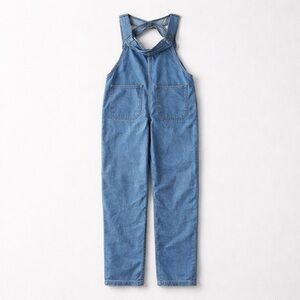 Denim Overalls with Button Accents medium